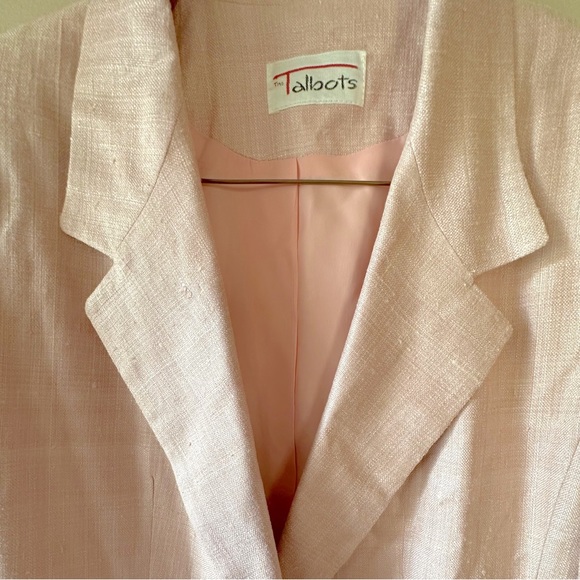 Talbots Pink Silk Blazer - Picture 3 of 7